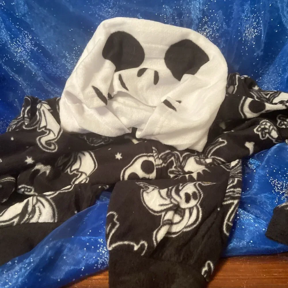 Boys Jack‎ Skellington Zip-up Union Suit (Size XS 4-5) BRAND NEW W TAGS
